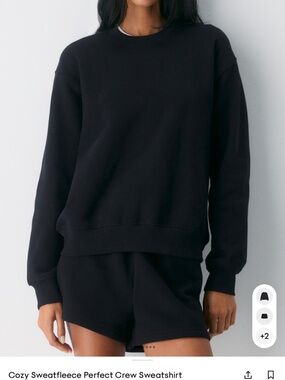 Aritzia sweetfleece perfect crew neck
